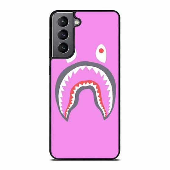 Pink Bape Shark Samsung Galaxy S21 Case