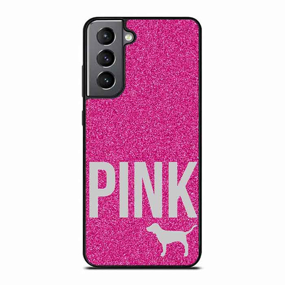 Pink Glitter Original Victoria's Secret Samsung Galaxy S21 Case