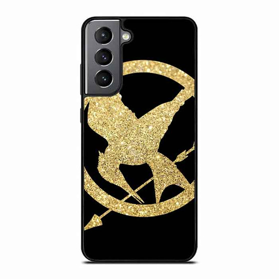 The Hunger Games Glitter Gold Samsung Galaxy S21 Case