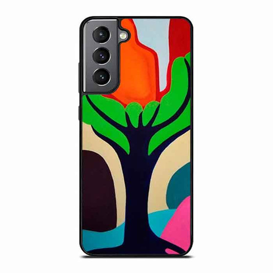 tree painting Samsung Galaxy S21 Case