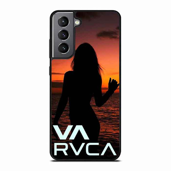 VA RVCA Girl In Beach Samsung Galaxy S21 Case