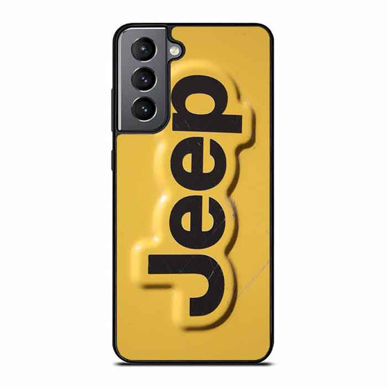 Yellow Jeep Plat Samsung Galaxy S21 Case