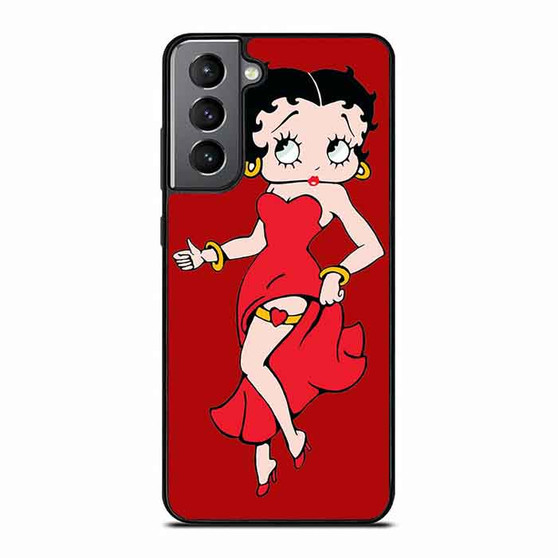 Betty Boop in Red Samsung Galaxy S21 Case