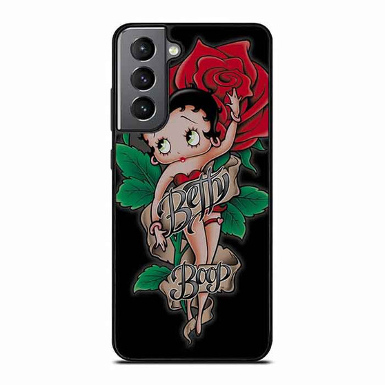 Betty Boop Red Rose Samsung Galaxy S21 Case