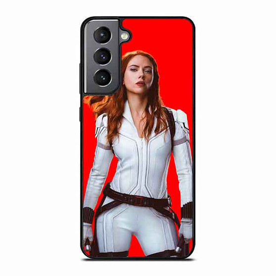 Black Widow In White Suit Samsung Galaxy S21 Case