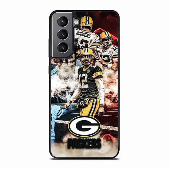 Green Bay Packers Aaron Rodgers Collage Samsung Galaxy S21 Case