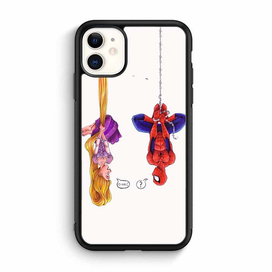 Disney tangled and spiderman funny Art iPhone 12 Mini | iPhone 12 Case