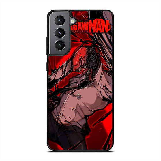 Denji Devil Mode in Red Samsung Galaxy S21 Case