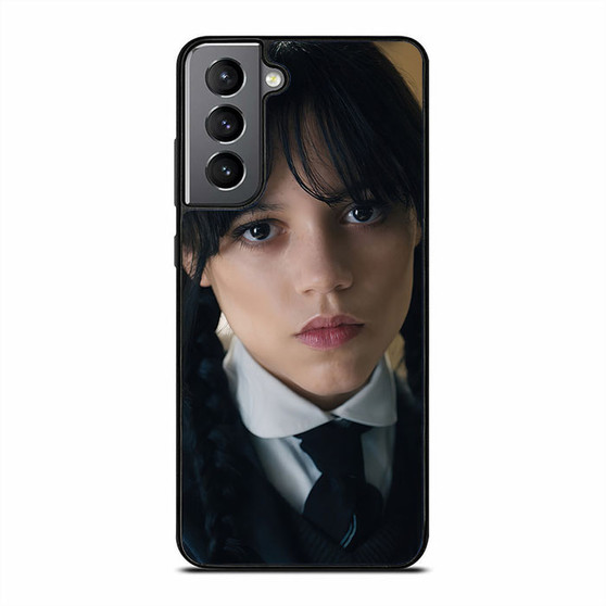 Wednesday Jenna Ortega Flat Face Samsung Galaxy S21 Case