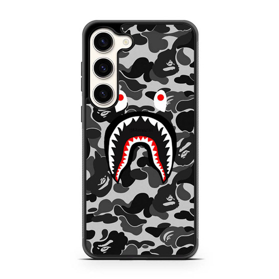 Bape Shark Black Camo Samsung Galaxy S23 Case