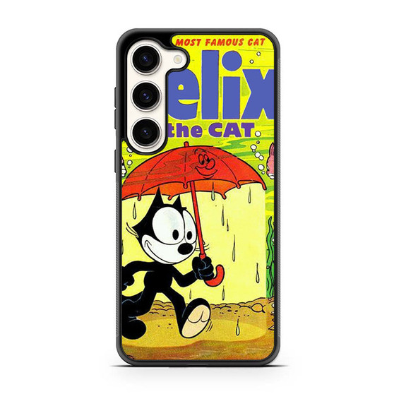 Felix the Cat in Umbrella Samsung Galaxy S23 Case