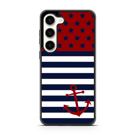 reverse american flag anchor Samsung Galaxy S23 Case