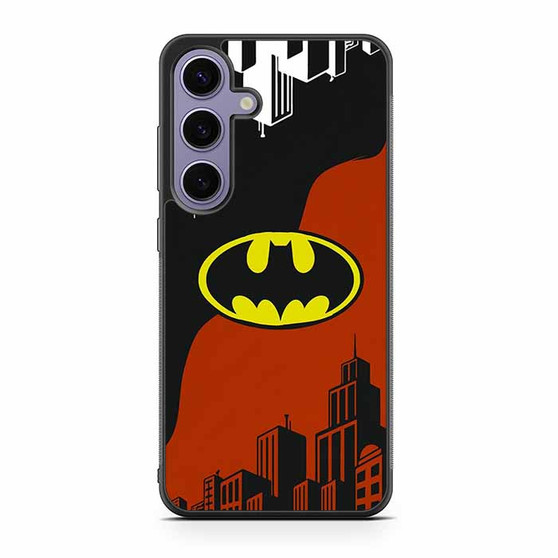 Batman Logo in Upside Down City Samsung Galaxy S24 Case