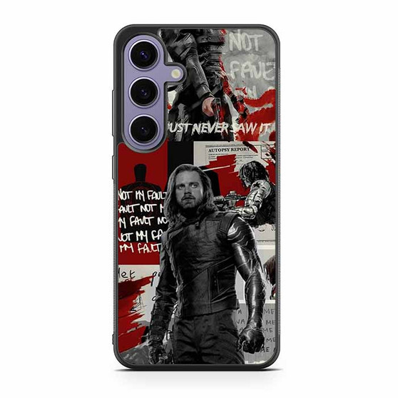 Bucky the white wolf Samsung Galaxy S24 Case