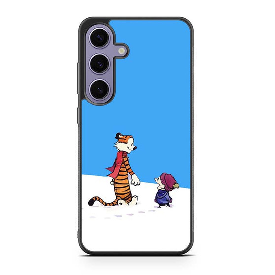 Calvin and Hobbes Wanna Make Snowman Samsung Galaxy S24 Case