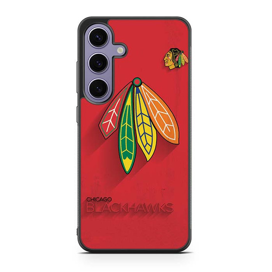 chicago blackhawks logo poster Samsung Galaxy S24 Case