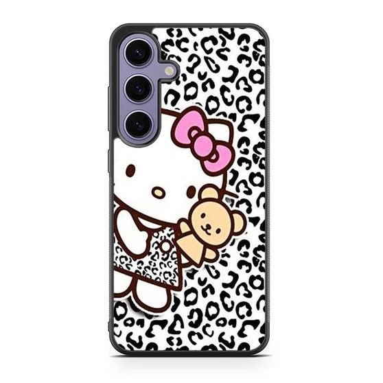 hello kitty leopard background Samsung Galaxy S24 Case