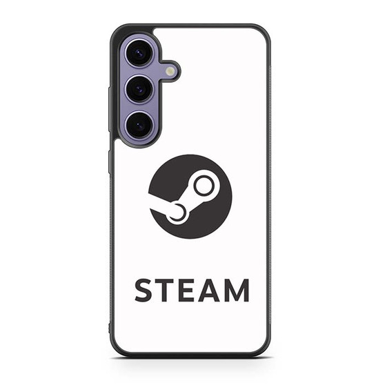 Steam Logo White Samsung Galaxy S24 Case
