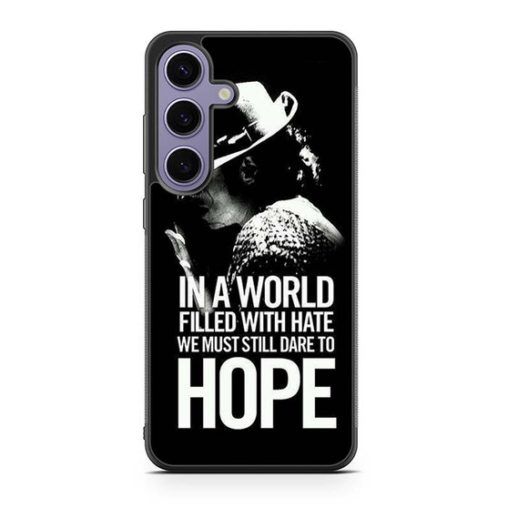 Michael Jackson Quotes Samsung Galaxy S25 Series Case