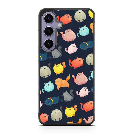 Cute Fat Cat Samsung Galaxy S25 Series Case