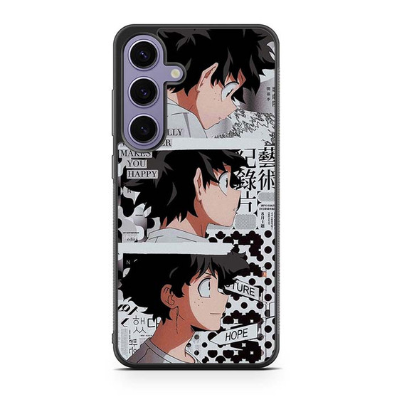 My Hero Academia Deku's Quotes Samsung Galaxy S25 Series Case