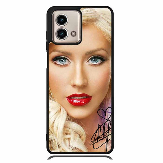 Christina Aguilera Red Lips Motorola Moto G Stylus Case