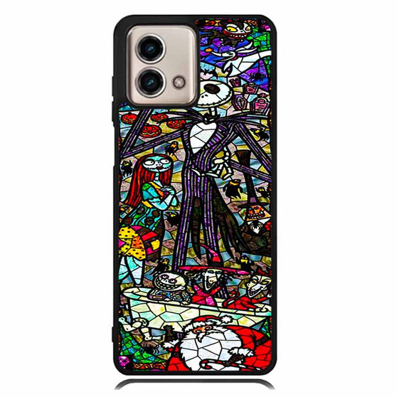 Nightmare before christmas stained glass Motorola Moto G Stylus Case