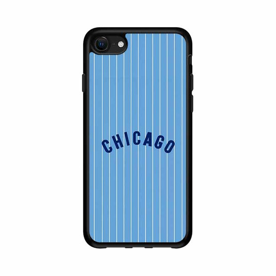 Chicago cubs jersey pattern iPhone 16e Case