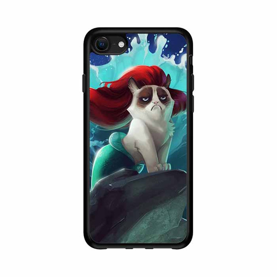 grumpy cat the little mermaid iPhone 16e Case