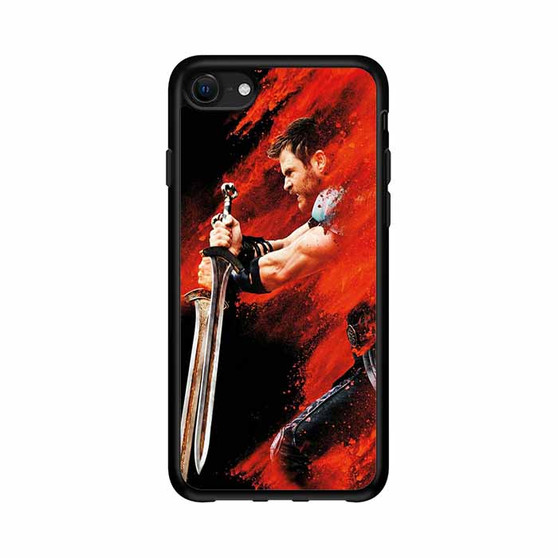 Thor Ragnarok on Red Dust iPhone 16e Case