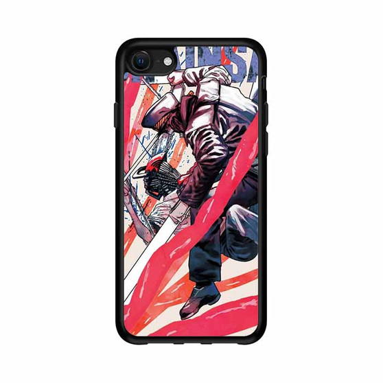Denji VS Katana Man Cover iPhone 16e Case