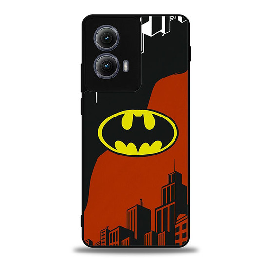 Batman Logo in Upside Down City Motorola Moto Edge Case