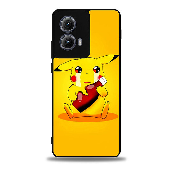 Cute pikachu crying Motorola Moto Edge Case