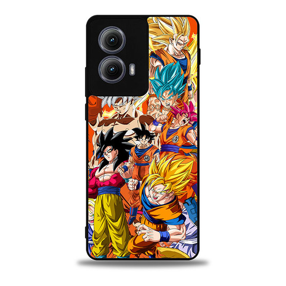 Son Goku Dragonball Collage Motorola Moto Edge Case