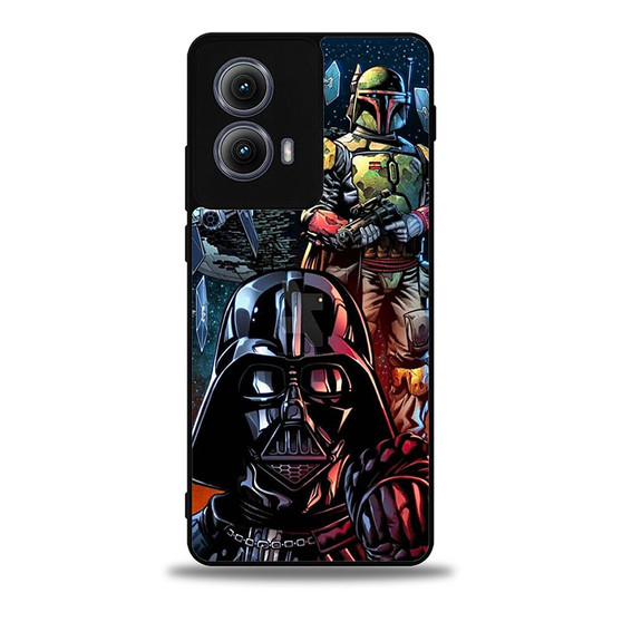 Star wars Darth Vader and Boba Fett Motorola Moto Edge Case
