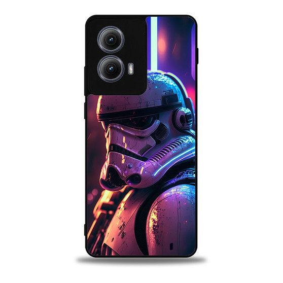 Star Wars Stormtrooper Neon Motorola Moto Edge Case