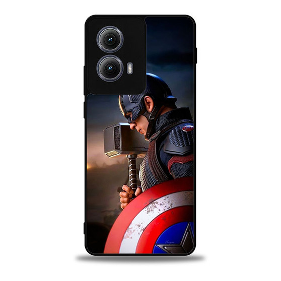 Steve Roger as Captain America Motorola Moto Edge Case