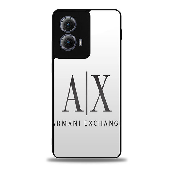 Armani exchange white Motorola Moto Edge Case