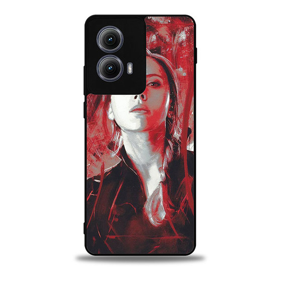 Avengers Endgame Black Widow Motorola Moto Edge Case