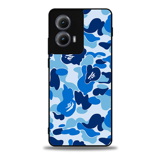 Bape Blue Camo Motorola Moto Edge Case