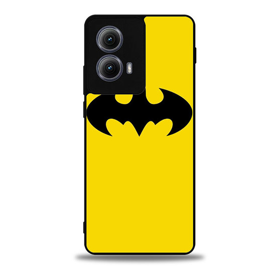 Batman Logo in Yellow Motorola Moto Edge Case
