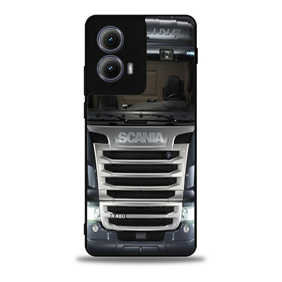 black scania truck Motorola Moto Edge Case