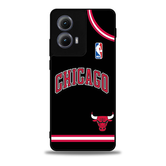 bulls black suit Motorola Moto Edge Case