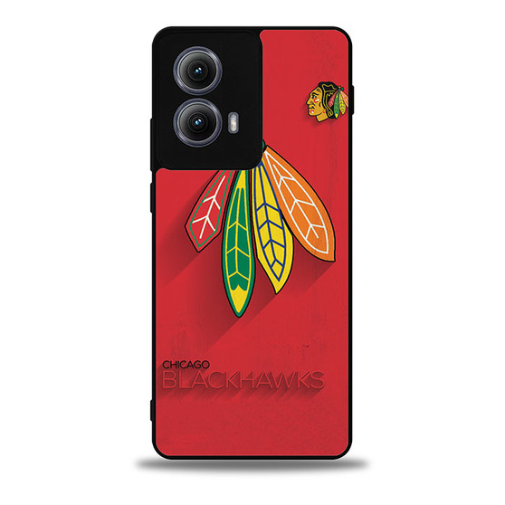 chicago blackhawks logo poster Motorola Moto Edge Case