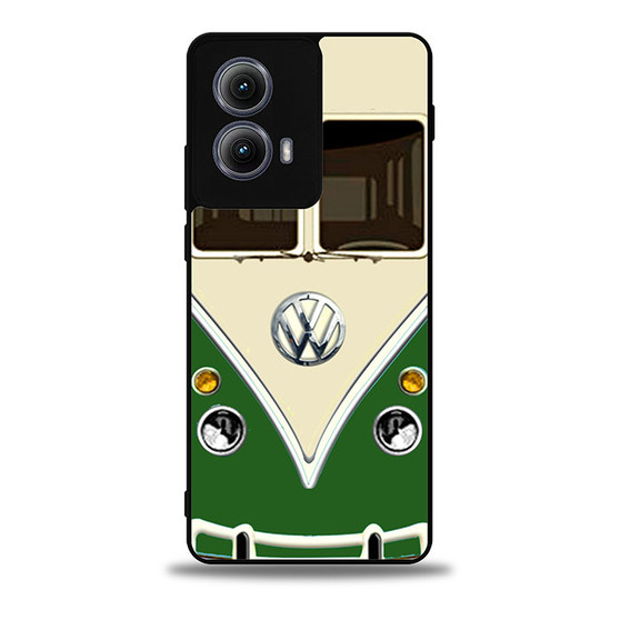 green vw retro bus Motorola Moto Edge Case