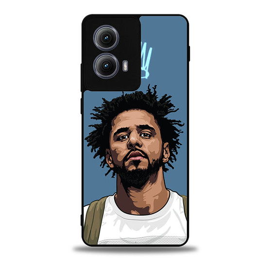 J Cole Forest Cartoon Motorola Moto Edge Case