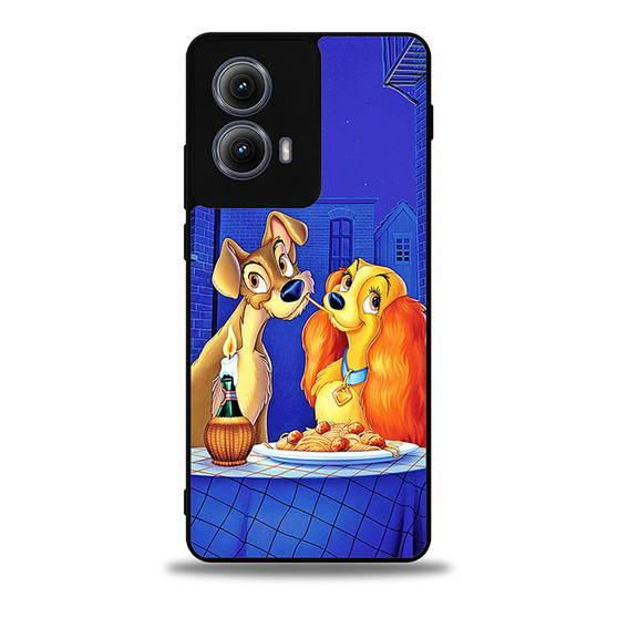 Lady And The Tramp Dinner Motorola Moto Edge Case
