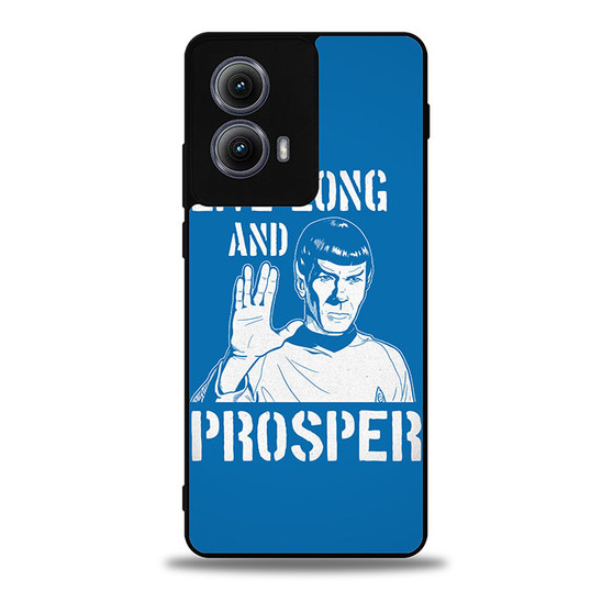 Live Long And Prosper Spock Star trek Motorola Moto Edge Case