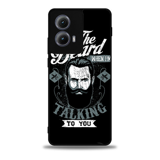 Look me in the beard Motorola Moto Edge Case