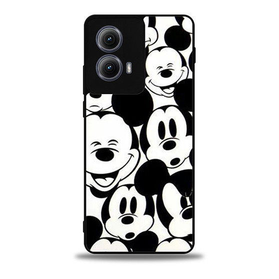 Mickey Mouse Face Collage Motorola Moto Edge Case